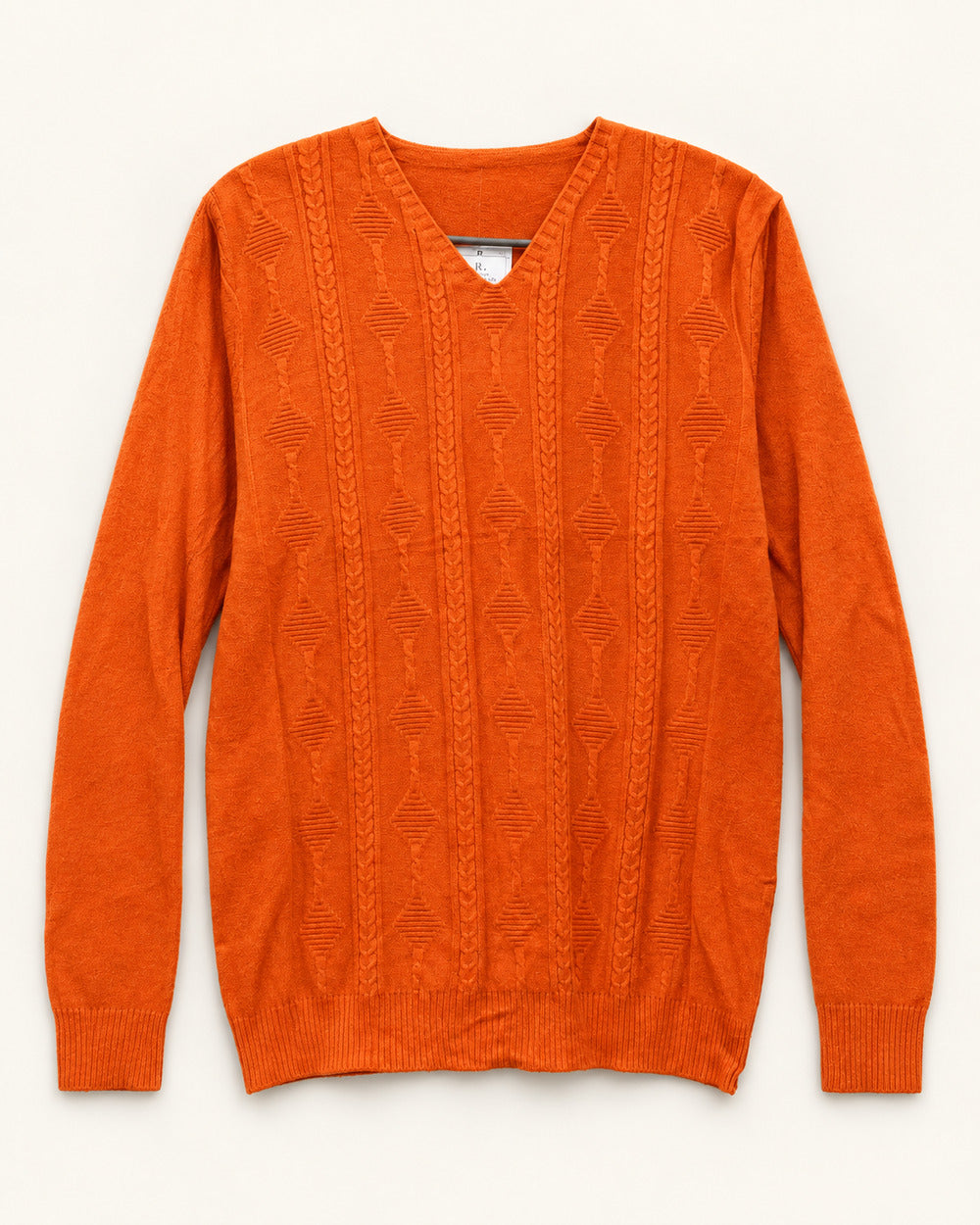 Orange men's preloved sweater, VW-MS52