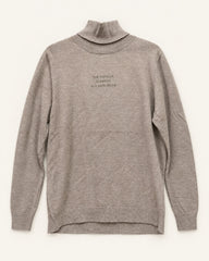Taupe men's preloved turtleneck sweater, VW-MS55