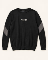 Black & Grey men's preloved sweatshirt, VW-MS62