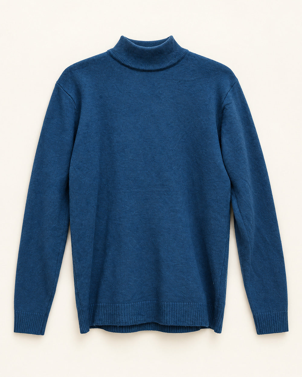 Blue men's preloved turtleneck sweater, VW-MS63