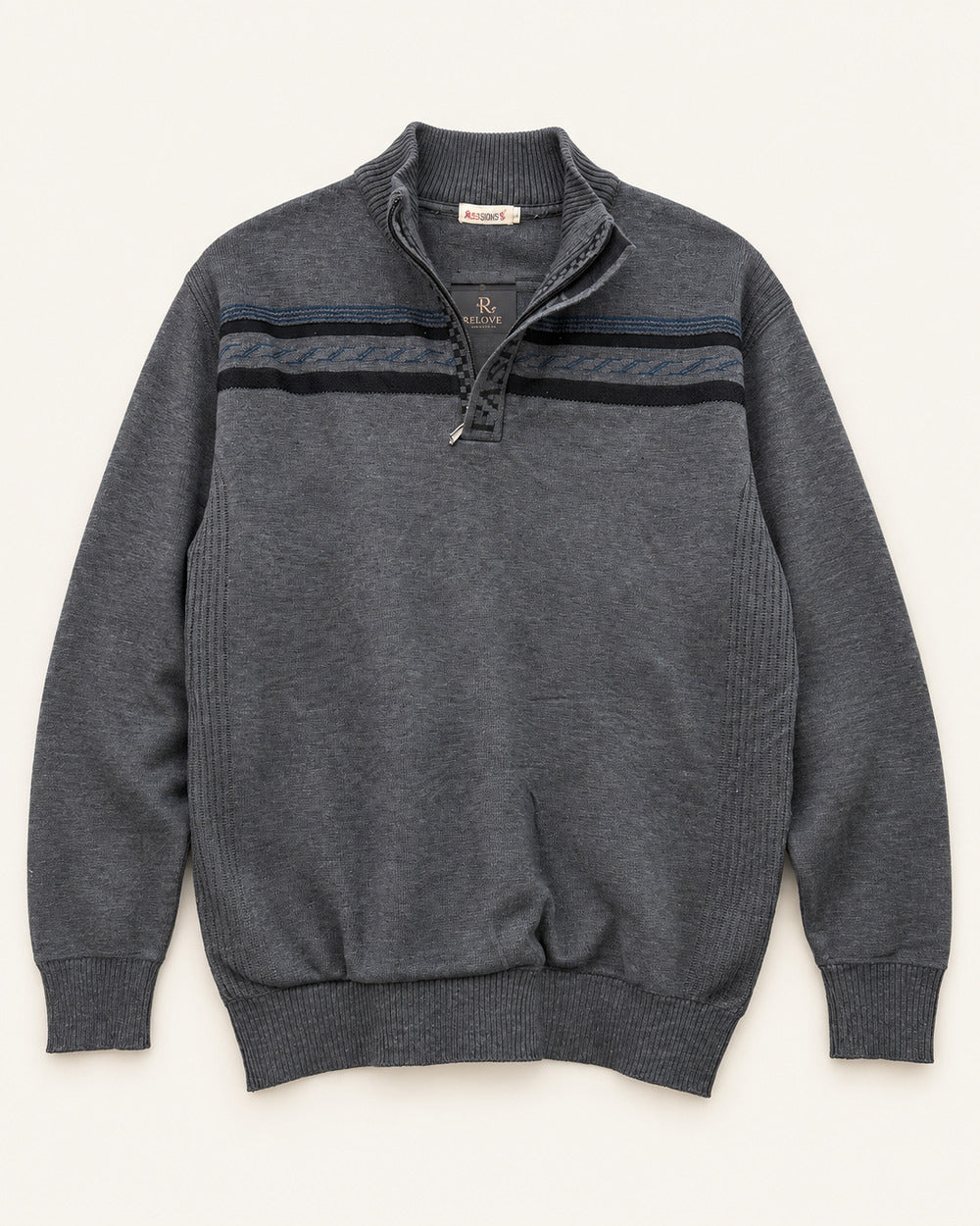 Charcoal men's preloved sweatshirt, VW-MS70
