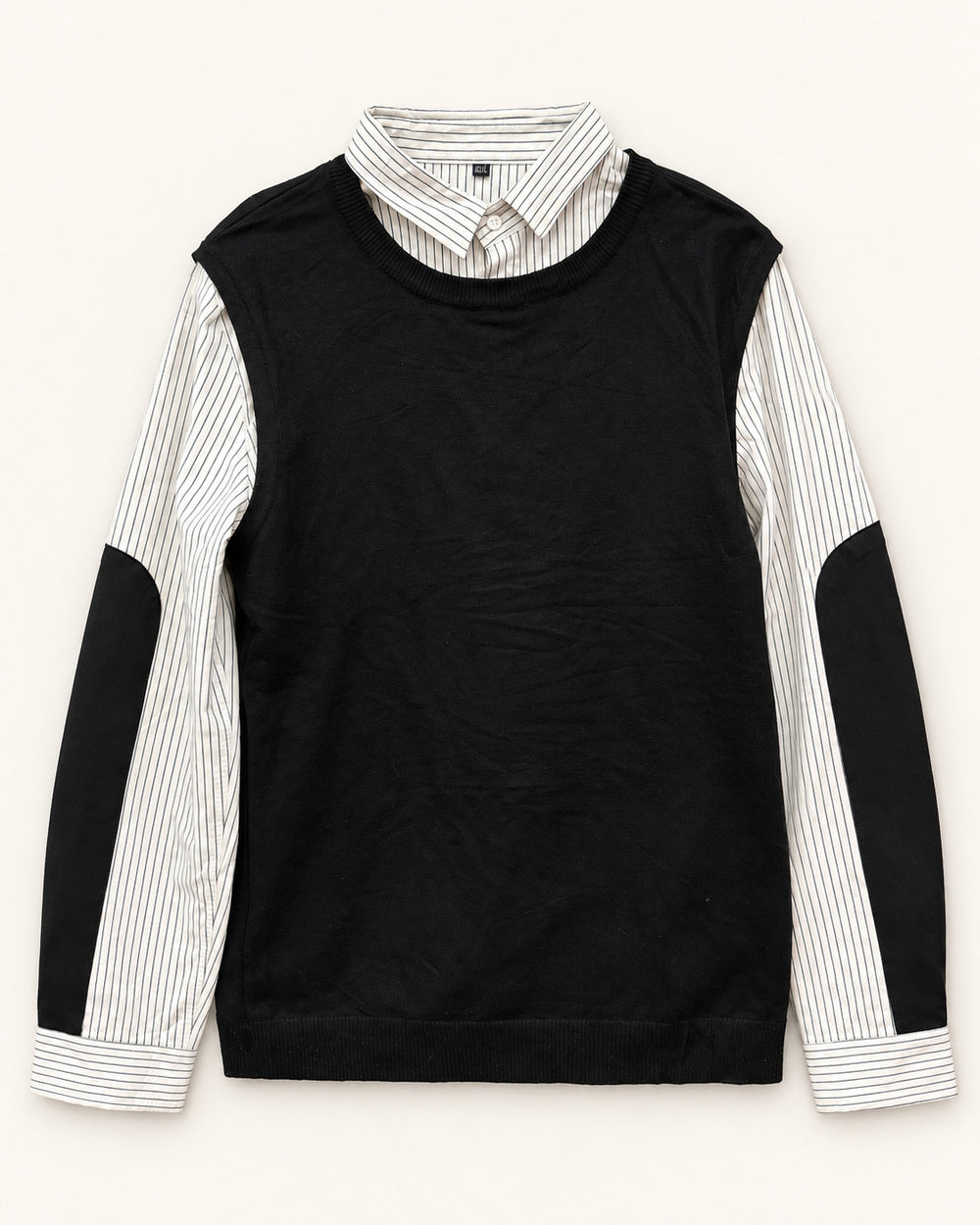 Black & White men's preloved sweater, VW-MS97