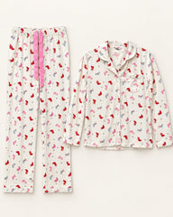 White & Pink women's preloved night suit, VW-NS30