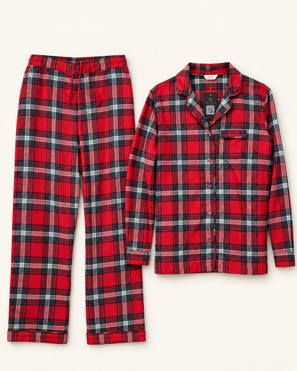 Red & Black women's preloved night suit, VW-NS47