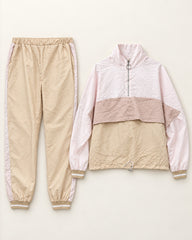Beige, Pink & White women's preloved night suit, VW-NS60