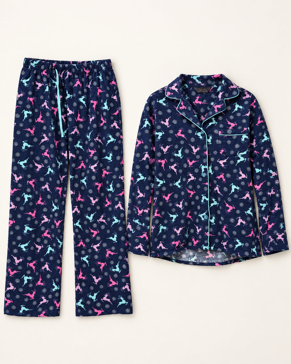 Navy & Pink women's preloved night suit, VW-NS62