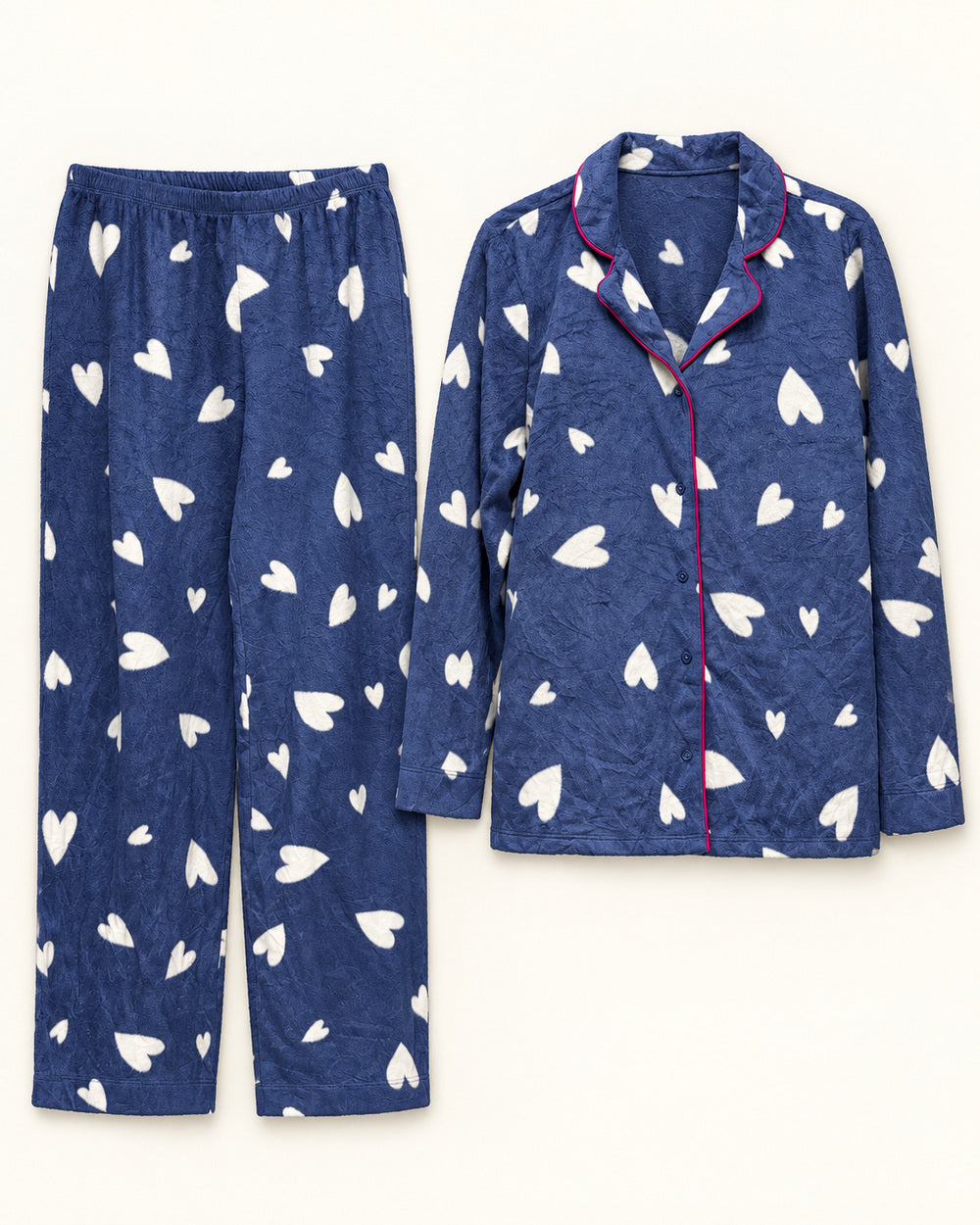 Navy & White women's preloved night suit, VW-NS97
