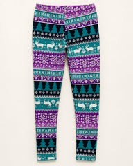 Teal & Purple women's preloved winter bottoms, VW-TR02