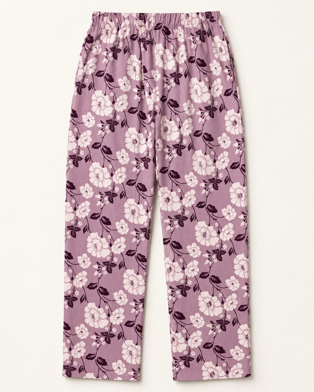 Mauve & White women's preloved winter bottoms, VW-TR132