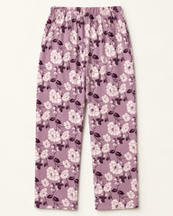 Mauve & White women's preloved winter bottoms, VW-TR132