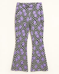 Purple, Black & White women's preloved winter bottoms, VW-TR163