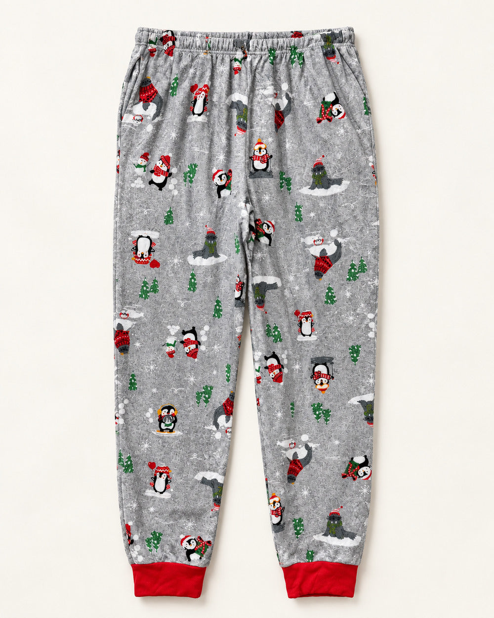 Grey & Red women's preloved winter bottoms, VW-TR18