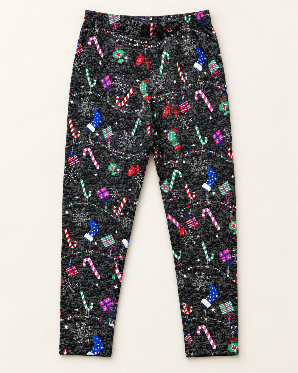 Black & Multicolour women's preloved winter bottoms, VW-TR35