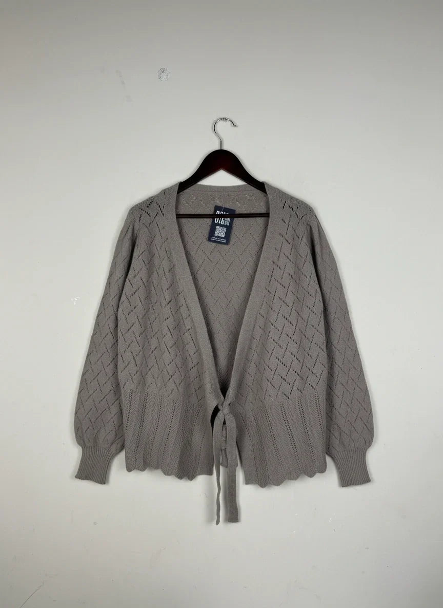Preloved Premium Winter Cardigans & Sweaters by Cut label, Brown Acrylic for Women - OTS Thrift Shop Peshawar Pakistan