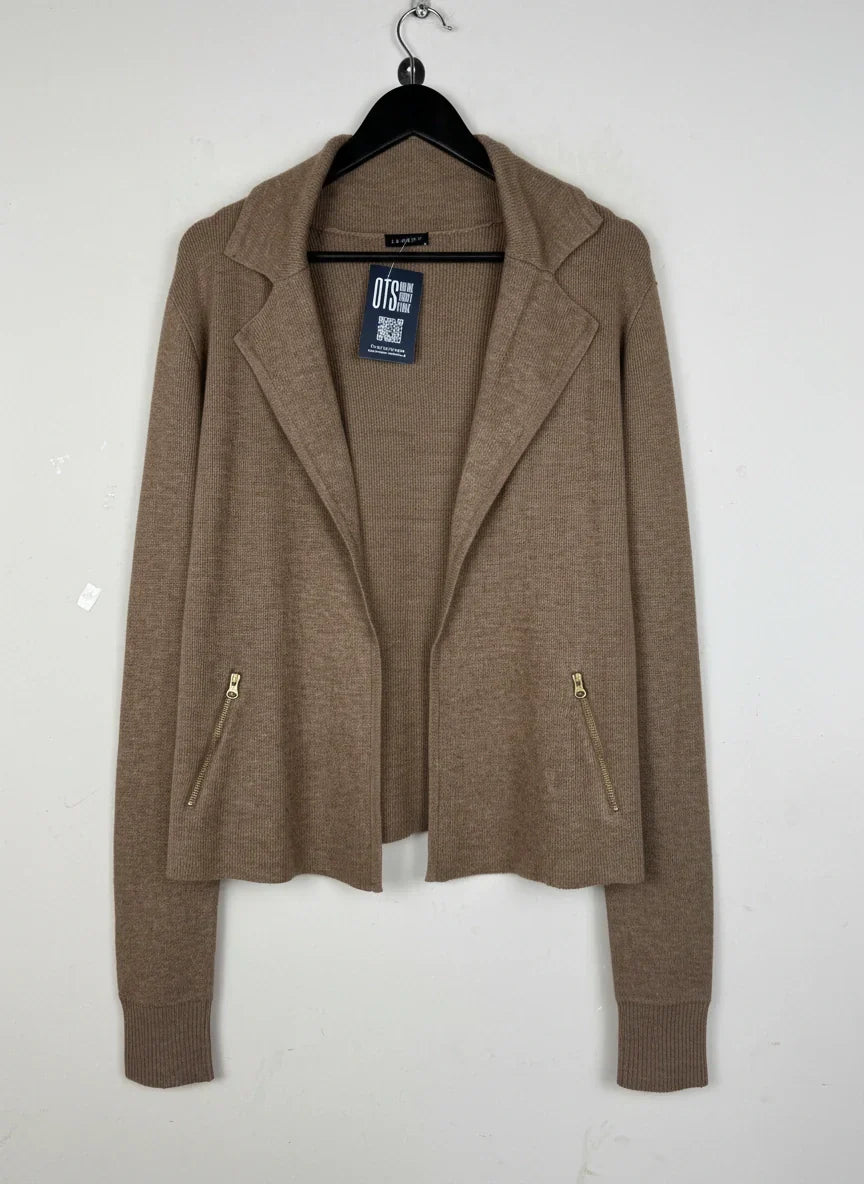 Shop Premium Winter Cardigans & Sweaters by jaeger | Preloved Branded Clothes | Brown Viscose | Women | OTS Thrift Store Karachi Pakistan