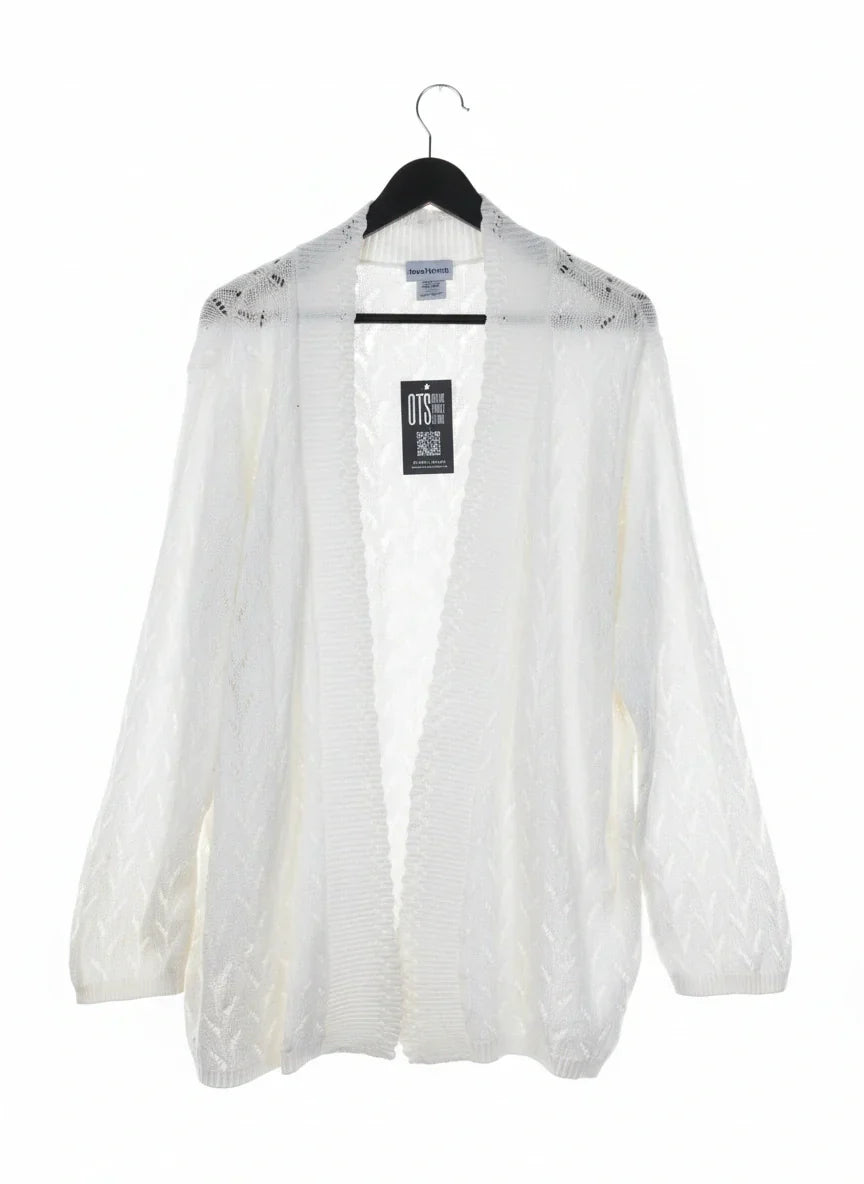 Excellent Condition Winter Cardigans & Sweaters | Preloved Bon worth | OffWhite Acrylic | Thrift Shop for Women Peshawar Pakistan | OTS