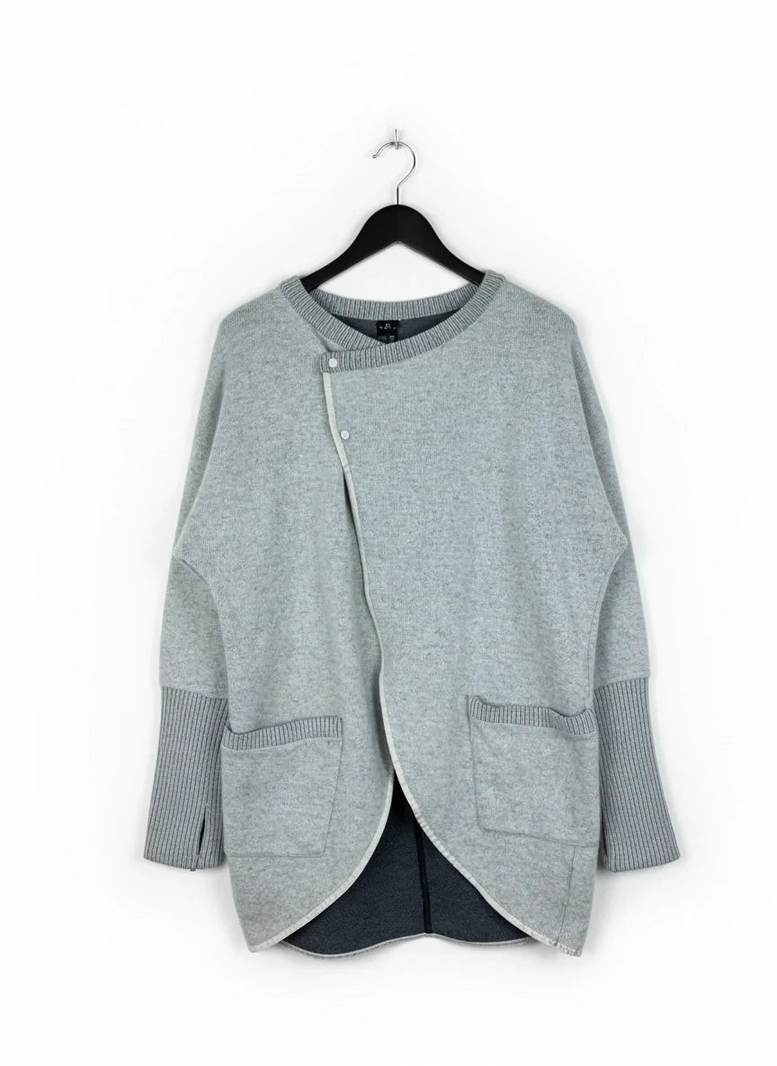 Premium Condition Winter Cardigans & Sweaters | Preloved Cut label | Gray Acrylic | Thrift Shop for Women Islamabad Pakistan | OTS