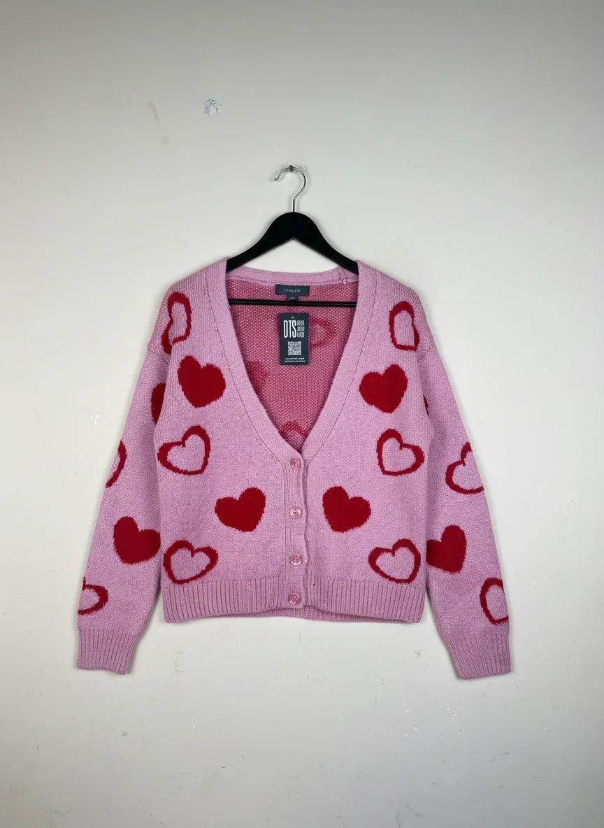 Secondhand Branded Winter Cardigans & Sweaters by Primark, Pink Acrylic fabric, Premium condition, for Women - Online Thrift Shop Karachi Pakistan