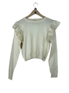 Excellent Condition Winter Crop Tops | Preloved Zebra | Lime Polyester | Thrift Shop for Women Peshawar Pakistan | OTS