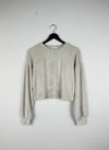 UK Imported secondhand Winter Crop Tops - George brand, Beige Cotton, Premium condition, for Women - Online Thrift Store Peshawar Pakistan