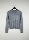 Secondhand Branded Winter Crop Tops by H&M, Grey Viscose fabric, Premium condition, for Women - Online Thrift Shop Karachi Pakistan