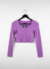 UK Imported secondhand Winter Crop Tops - Primark brand, Lavender Nylon, Excellent condition, for Women - Online Thrift Store Lahore Pakistan