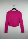 Premium Plus Condition Winter Crop Tops | Preloved Primark | Magenta Polyester | Thrift Shop for Women Peshawar Pakistan | OTS