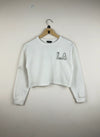 Preloved Excellent Winter Crop Tops by Primark, Off White Cotton + Polyester for Women - OTS Thrift Shop Peshawar Pakistan