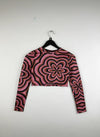 UK Imported secondhand Winter Crop Tops - Candy brand, Multi Polyester, Premium condition, for Women - Online Thrift Store Karachi Pakistan