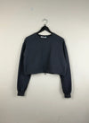 UK Imported secondhand Winter Crop Tops - portobello pzink brand, Black Cotton, Premium condition, for Women - Online Thrift Store Peshawar Pakistan