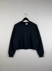 Shop Premium Winter Crop Tops by H&M | Preloved Branded Clothes | Black Cotton | Women | OTS Thrift Store Peshawar Pakistan
