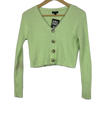 Premium Condition Winter Crop Tops | Preloved Art Classic | Green Polyester | Thrift Shop for Women Islamabad Pakistan | OTS