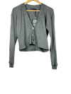 UK Imported secondhand Winter Crop Tops - Zara brand, Grey Viscose, Premium Plus condition, for Women - Online Thrift Store Peshawar Pakistan