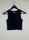 Winter Crop Tops | Primark | Preloved Branded | Black Polyester | | OTS Thrift Store Karachi Pakistan