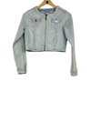 Winter Crop Tops | Milla Star | Preloved Branded | SkyBlue Cotton Jeans | Premium | OTS Thrift Store Karachi Pakistan
