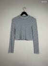Shop Premium Winter Crop Tops by Primark | Preloved Branded Clothes | Black & White Cotton | Women | OTS Thrift Store Karachi Pakistan