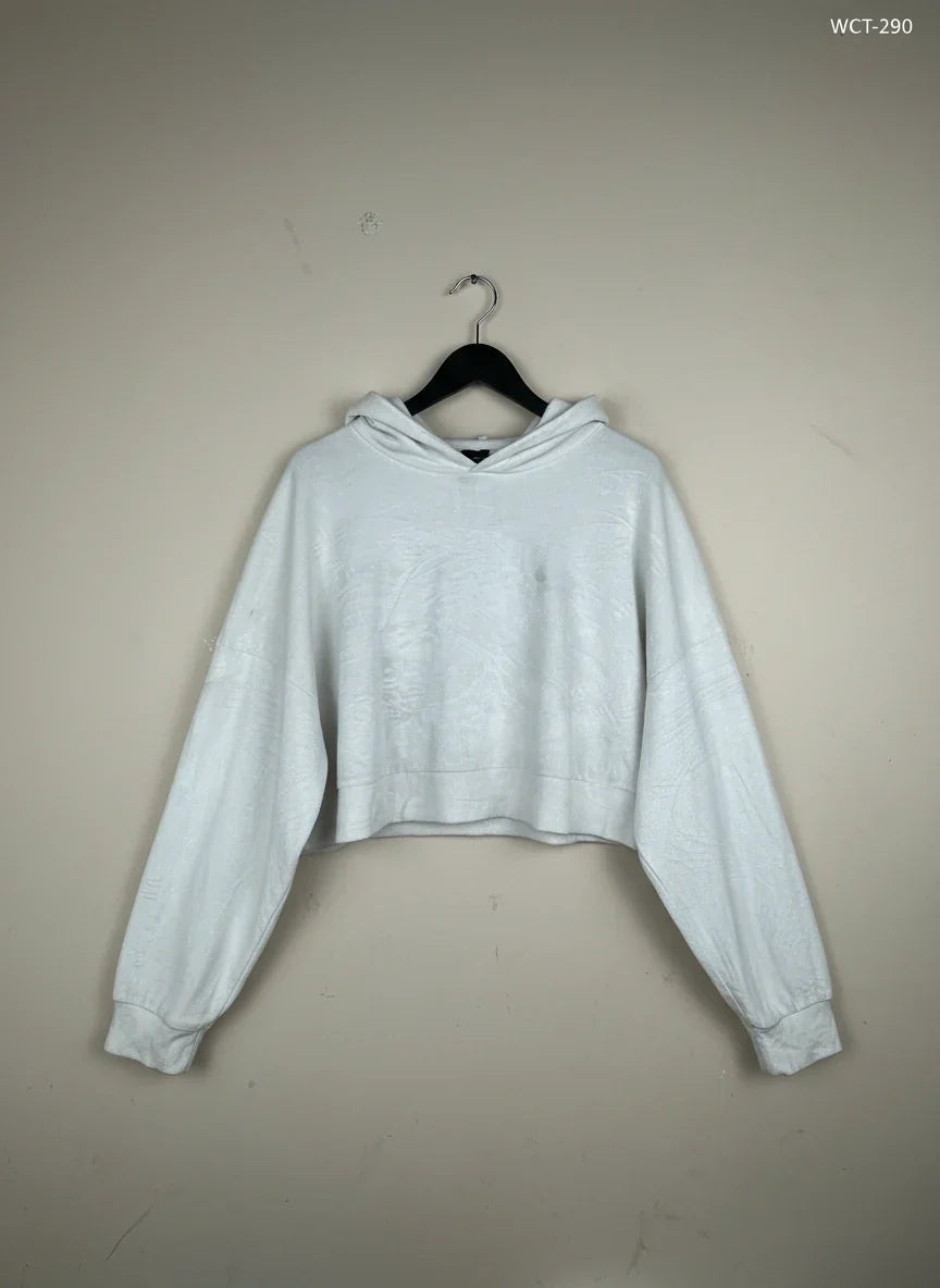Winter Crop Tops | Disney | Preloved Branded | White Polyester | Excellent | OTS Thrift Store Islamabad Pakistan