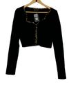 Preloved Excellent Winter Crop Tops by Shein, Black Acrylic for Women - OTS Thrift Shop Islamabad Pakistan