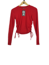 Winter Crop Tops | Zara | Preloved Branded | Red Polyester | Premium | OTS Thrift Store Peshawar Pakistan