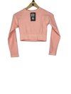 Shop Premium Plus Winter Crop Tops by Unknown | Preloved Branded Clothes | Pink Cotton | Women | OTS Thrift Store Karachi Pakistan