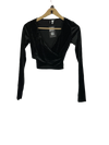 UK Imported secondhand Winter Crop Tops - H&M brand, Black Polyester, Premium condition, for Women - Online Thrift Store Lahore Pakistan