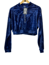 UK Imported secondhand Winter Crop Tops - Honey Punch brand, Blue Polyester, Premium condition, for Women - Online Thrift Store Lahore Pakistan