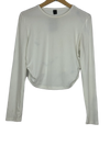 Preloved Excellent Winter Crop Tops by Shein, White Polyester for Women - OTS Thrift Shop Islamabad Pakistan