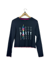 Shop Excellent Winter Crop Tops by Marks & Spencer | Preloved Branded Clothes | Black Cotton | Women | OTS Thrift Store Islamabad Pakistan