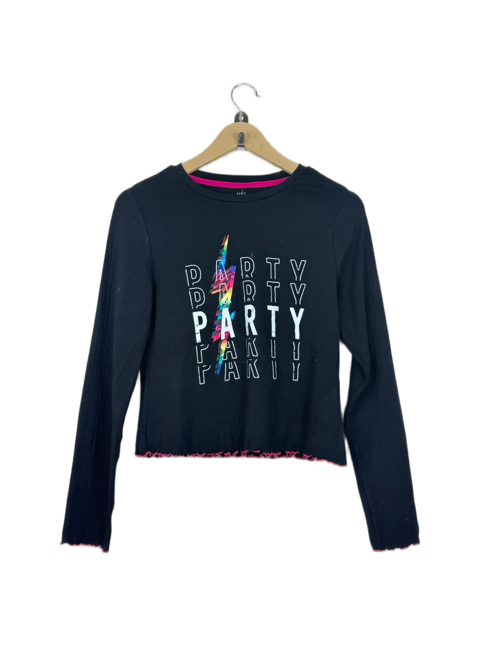Shop Excellent Winter Crop Tops by Marks & Spencer | Preloved Branded Clothes | Black Cotton | Women | OTS Thrift Store Islamabad Pakistan