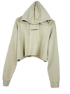 Preloved Excellent Winter Crop Tops by Supply And Demand®, Khaki Cotton for Women - OTS Thrift Shop Islamabad Pakistan