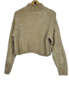 Excellent Condition Winter Crop Tops | Preloved H&M | Khaki Polyester | Thrift Shop for Women Karachi Pakistan | OTS