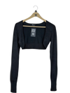 UK Imported secondhand Winter Crop Tops - M Squitds brand, Black Polyester, Premium condition, for Women - Online Thrift Store Karachi Pakistan