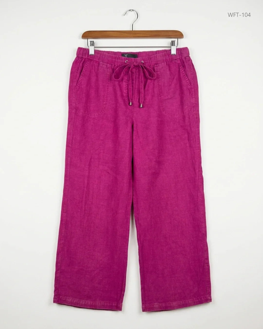Secondhand Branded Women Flapper Trouser by Marks & Spencer, Purple Cotton fabric, Excellent condition, for - Online Thrift Shop Karachi Pakistan
