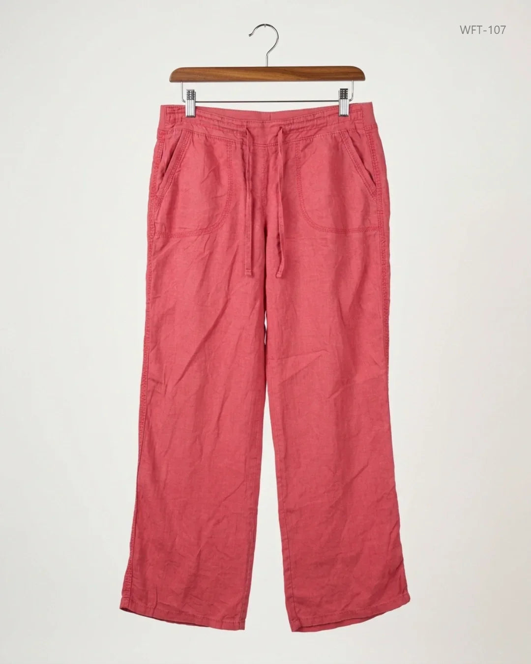 Excellent Condition Women Flapper Trouser | Preloved Marks & Spencer | Pink Cotton | Thrift Shop for Peshawar Pakistan | OTS
